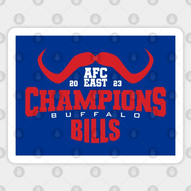 Buffalo 2023 AFC East Champions Magnet by Nagorniak